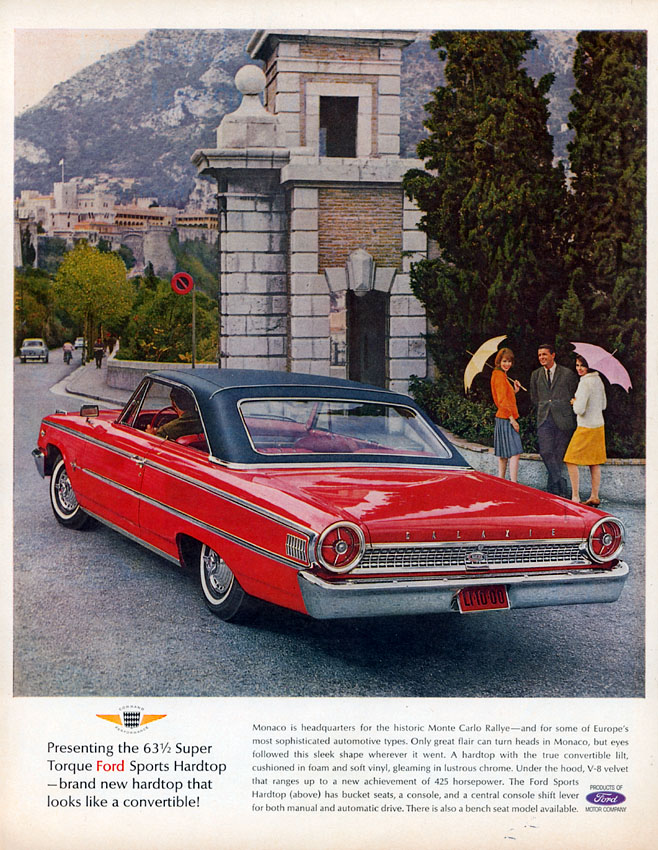1963 Ford Command Performance Brochure Page 1